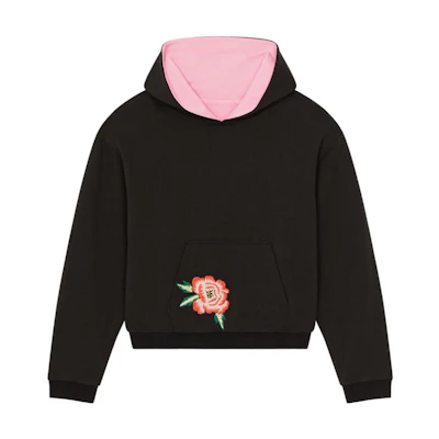 KENZO Nigo East Meets West FW22 Black Printed Hoodie Unisex. FC62SW0184MI-99JJ