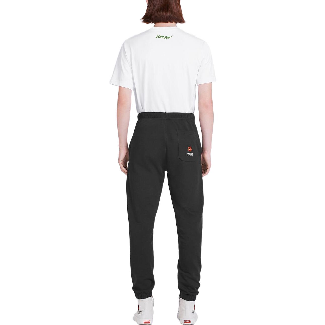 Purchase KENZO x Nigo FW22 Seluar Jogger Hitam dengan Sulaman Bunga & Logo. FC65PA7934MF-99J