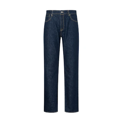 KENZO Nigo FW22 Dark Blue Straight-Leg Loose-Fit Denim Jeans. FC65DP1019EI-78