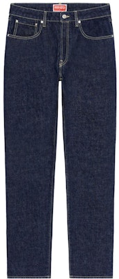 KENZO x Nigo FW22 Dark Blue Straight-Leg Loose-Fit Denim Jeans. FC65DP1019EI-78 Order KENZO x Nigo FW22 Dark Blue Straight-Leg Loose-Fit Denim Jeans. FC65DP1019EI-78