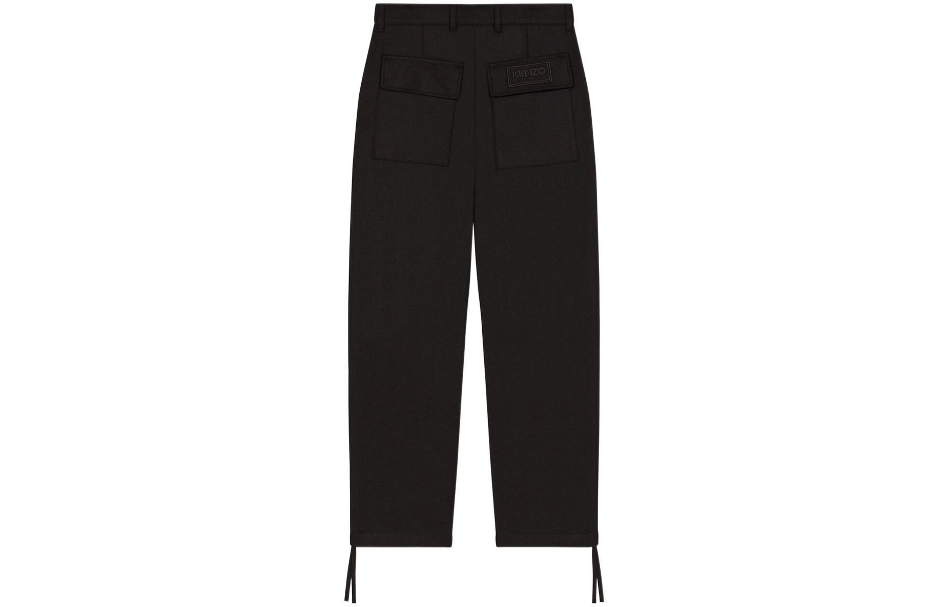 Order KENZO x Nigo FW22 Black Cargo Pants with Drawstrings Unisex Casual. FC65PA2439RJ-99J