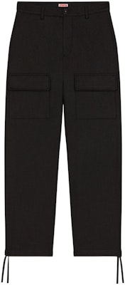 KENZO x Nigo FW22 Black Cargo Pants with Drawstrings Unisex Casual. FC65PA2439RJ-99J Lookbook KENZO x Nigo FW22 Black Cargo Pants with Drawstrings Unisex Casual. FC65PA2439RJ-99J
