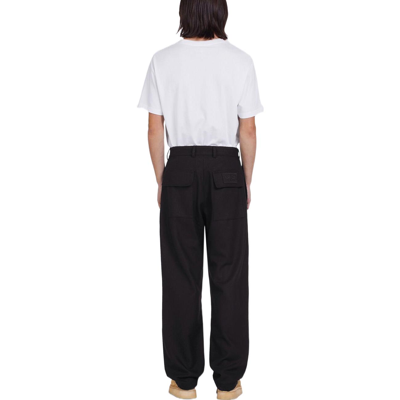 Purchase KENZO x Nigo FW22 Black Cargo Pants with Drawstrings Unisex Casual. FC65PA2439RJ-99J