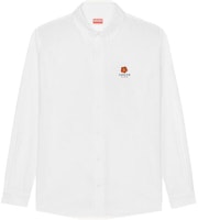 KENZO x Nigo FW22 BOKE Flower Embroidered Oversized White Shirt for Men. FC65CH4099LH-01 KENZO x Nigo FW22 BOKE Flower Embroidered Oversized White Shirt for Men. FC65CH4099LH-01
