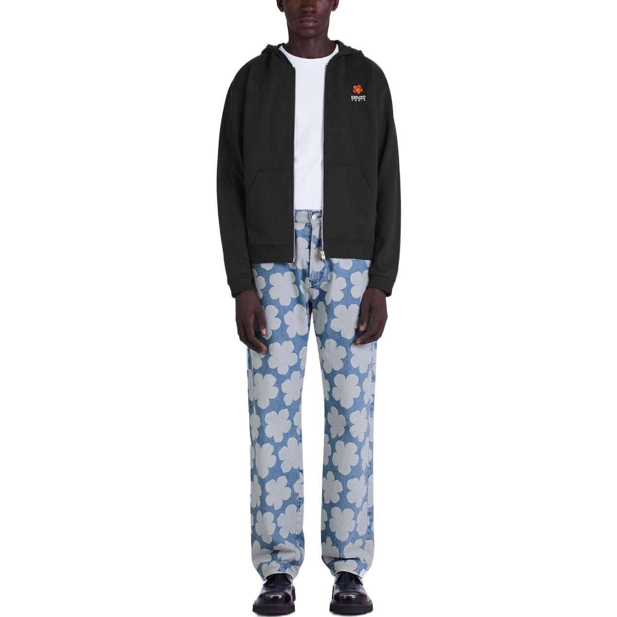 KENZO NIGO FW22 Boke Flower Logo Embroidered Zip Hoodie Black Men’s Fall Collection. FC65SW4144MF-99J 圖 4