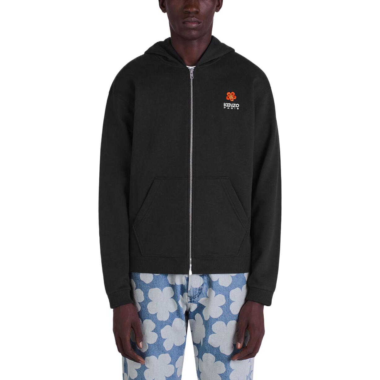 KENZO NIGO FW22 Boke Flower Logo Embroidered Zip Hoodie Black Men’s Fall Collection. FC65SW4144MF-99J 圖 6
