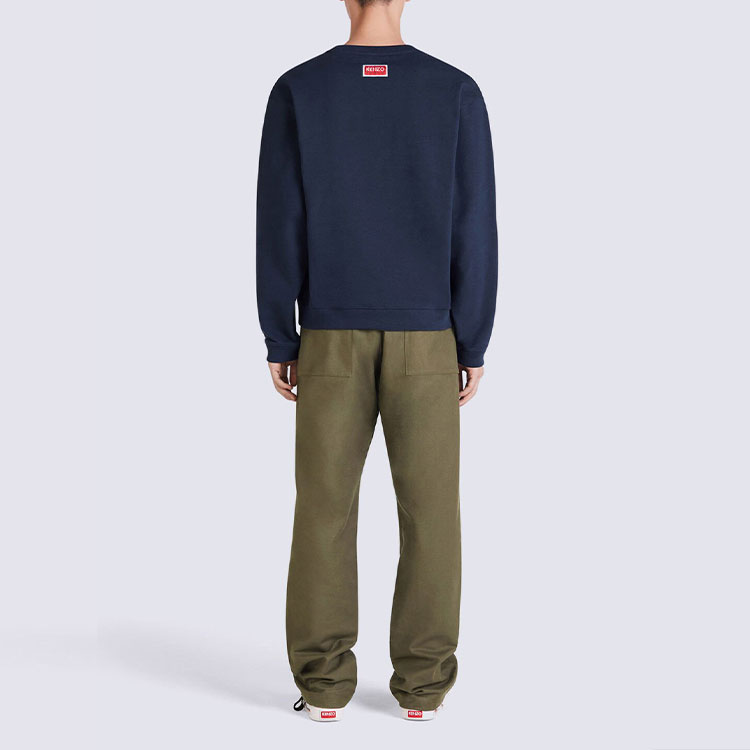 Purchase KENZO x Nigo FW22 Boke Flower Logo Navy Blue Baju Lengan Panjang Lelaki. FC65SW4104ME-77