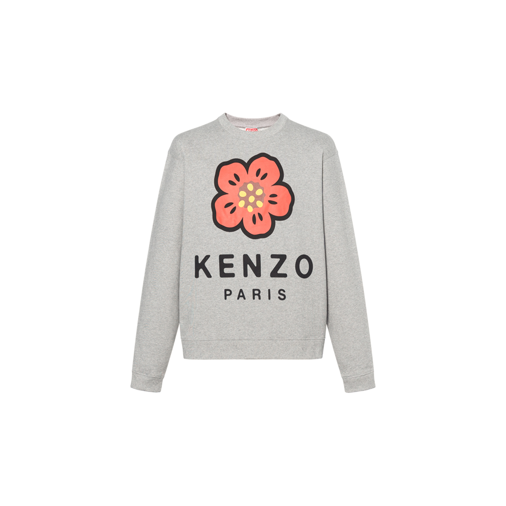 KENZO x Nigo FW22 Boke Flower Logo Print Sweatshirt Grey Male FC65SW4104ME-94