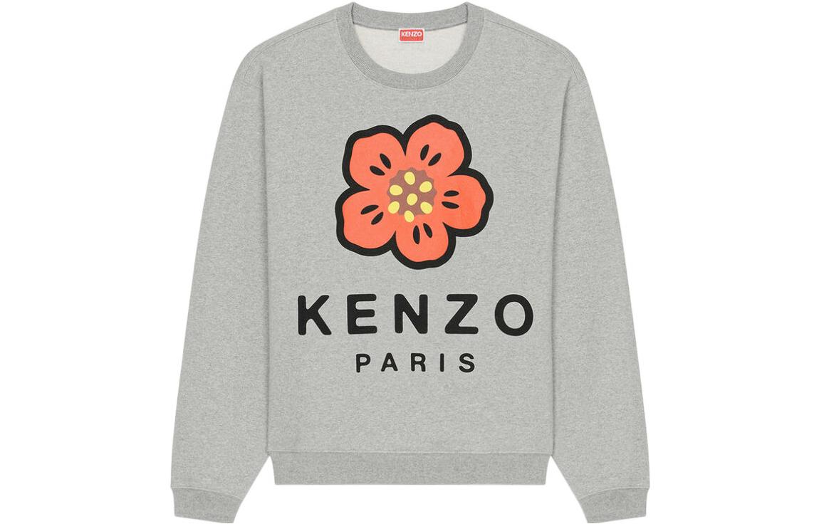 Order KENZO x Nigo FW22 木槿花標誌印花灰色男款衛衣 FC65SW4104ME-94