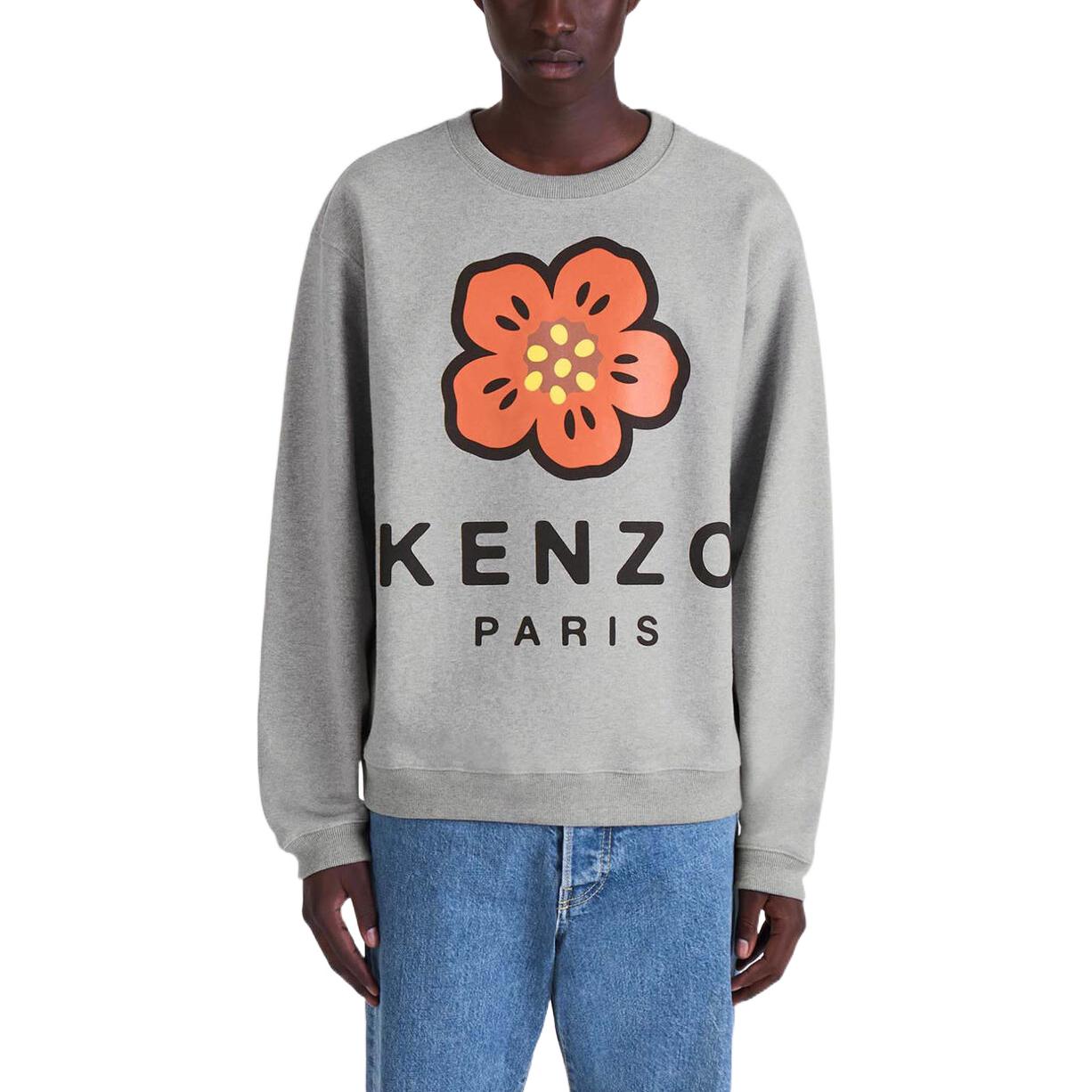 Details for KENZO x Nigo FW22 木槿花標誌印花灰色男款衛衣 FC65SW4104ME-94