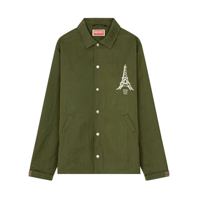 KENZO Nigo FW22 East Meets West Geometric Logo Green Jacket Casual Style FC65BL0619RI-51