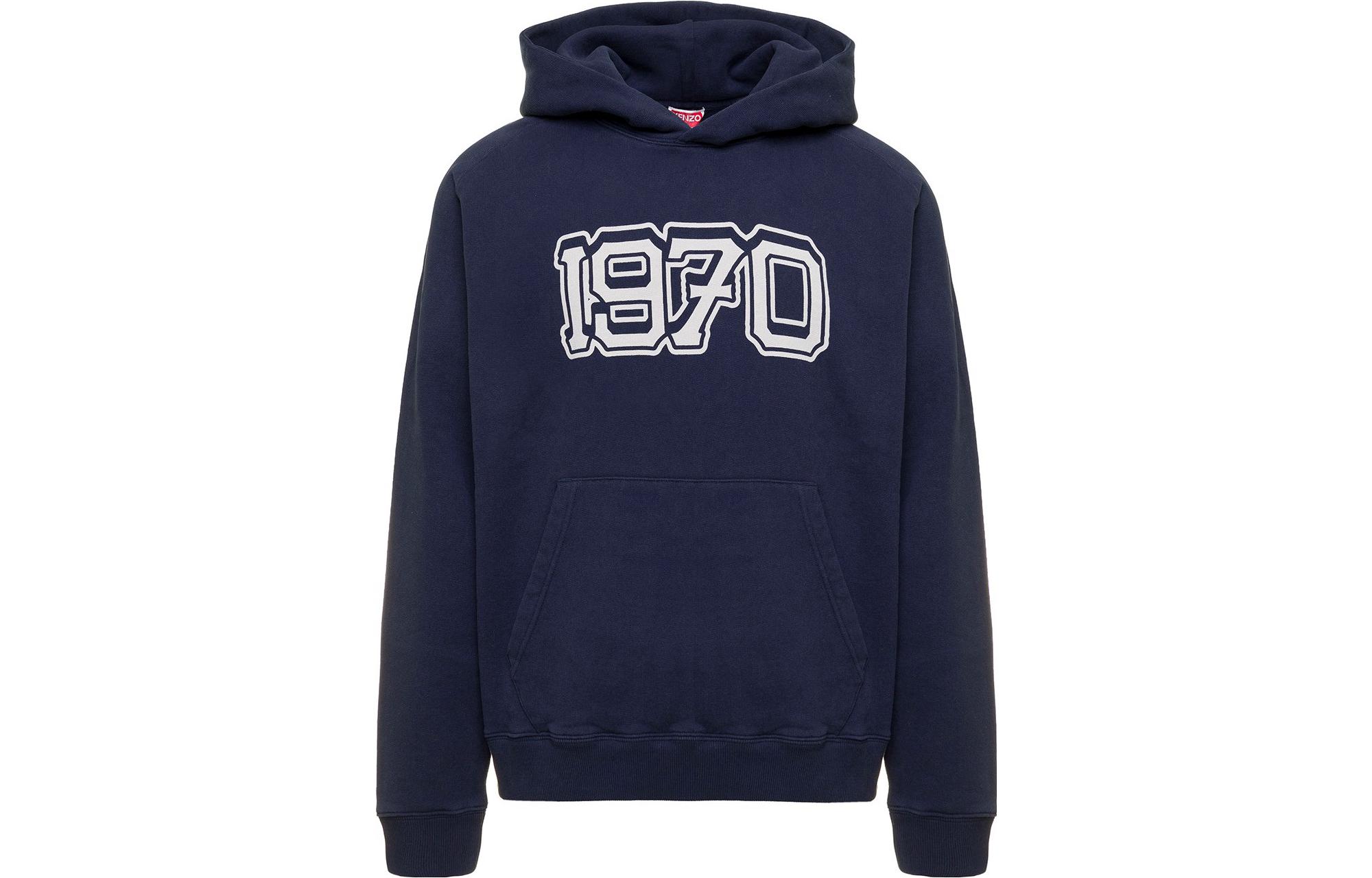 Order KENZO x Nigo FW22 East Meets West Logo Print Blue Hoodie Men’s FC65SW4354MJ-77