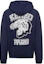 Lookbook KENZO x Nigo FW22 East Meets West Logo Print Blue Hoodie Men’s FC65SW4354MJ-77