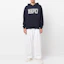 Shop KENZO x Nigo FW22 East Meets West Logo Print Blue Hoodie Men’s FC65SW4354MJ-77