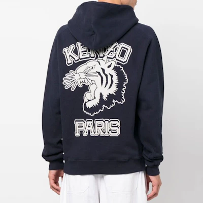 KENZO x Nigo FW22 East Meets West Logo Print Blue Hoodie Men’s FC65SW4354MJ-77 Details for KENZO x Nigo FW22 East Meets West Logo Print Blue Hoodie Men’s FC65SW4354MJ-77