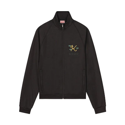 KENZO Nigo FW22 Embroidered Logo Zip-Up Jacket Black FC65BL7904IP-99J