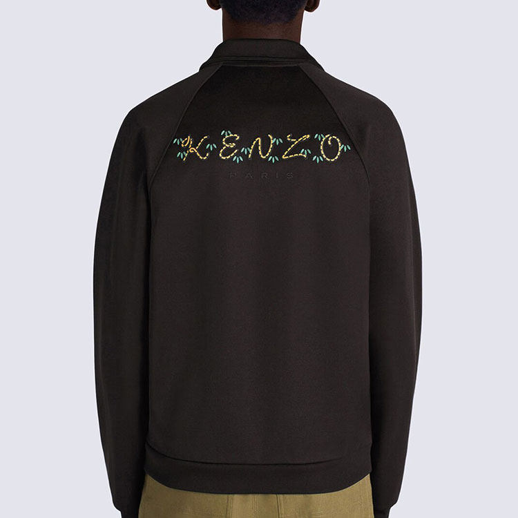 KENZO Nigo FW22 Embroidered Logo Zip-Up Jacket Black FC65BL7904IP-99J 圖 7