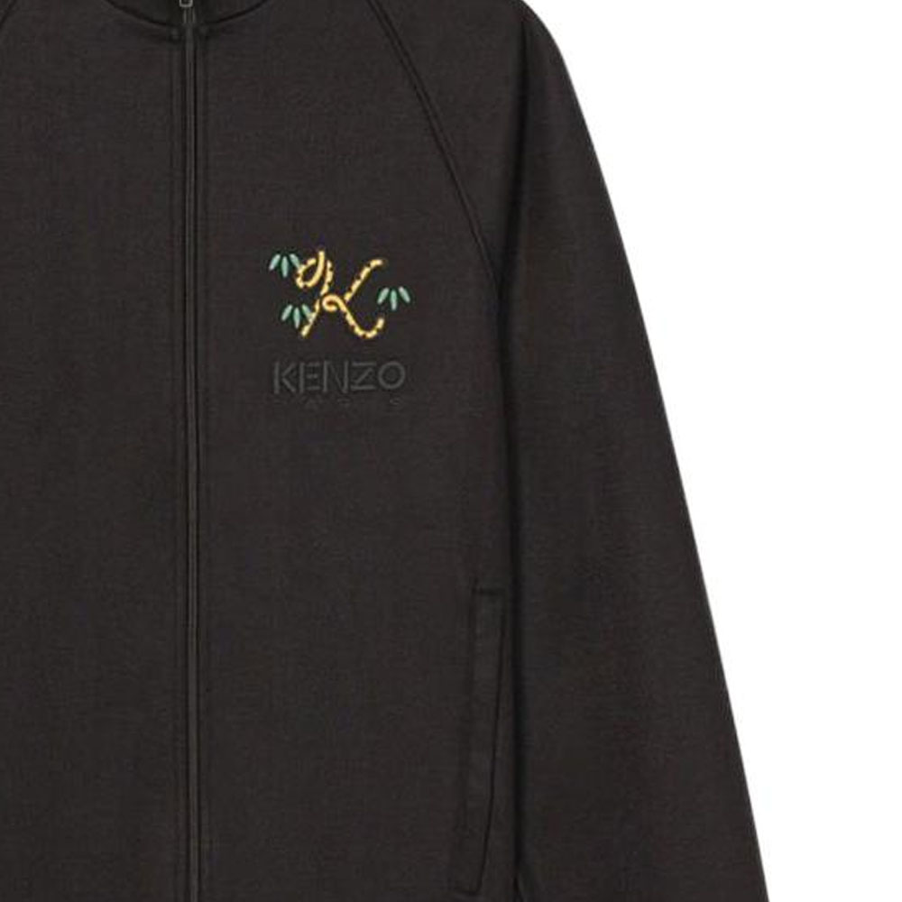 KENZO Nigo FW22 Embroidered Logo Zip-Up Jacket Black FC65BL7904IP-99J 圖 8