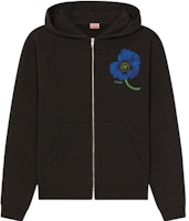 KENZO x Nigo FW22 Floral Poppy Zip Hoodie Black Flowers Print. FC65SW4244MF-99J KENZO x Nigo FW22 Floral Poppy Zip Hoodie Black Flowers Print. FC65SW4244MF-99J