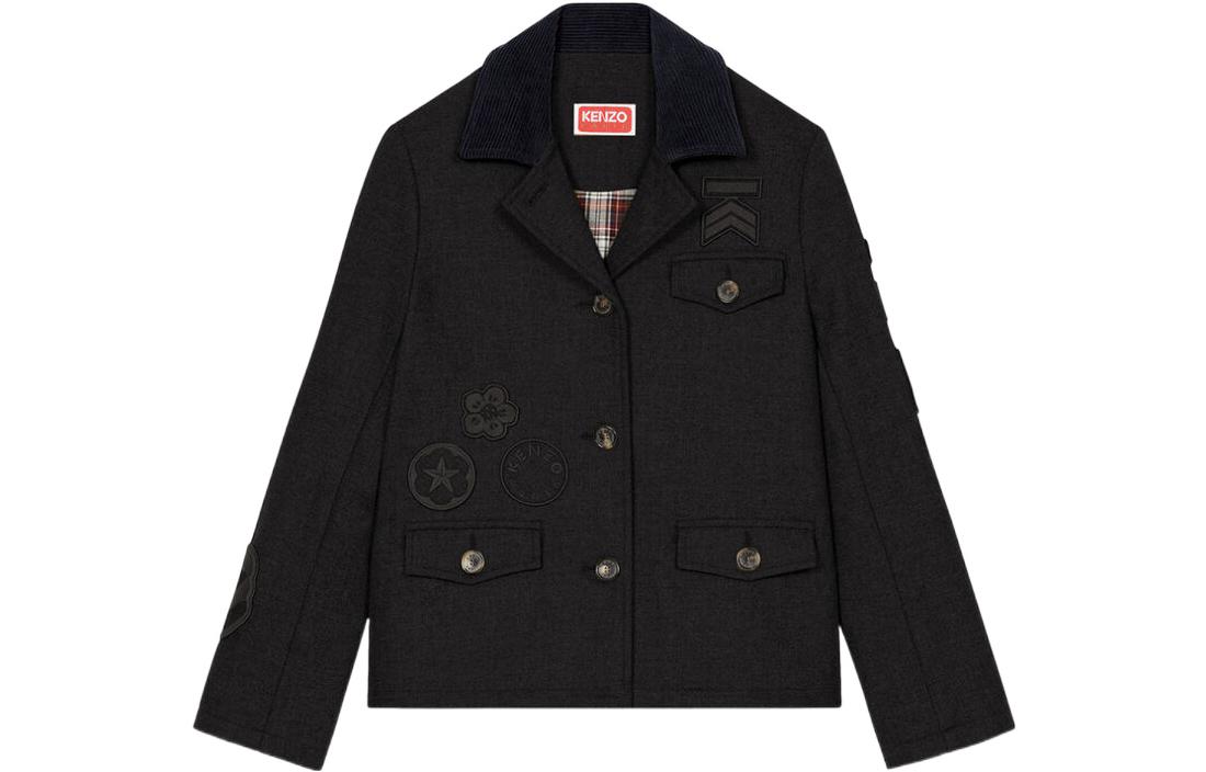 KENZO x Nigo FW22 Holiday Tweed Suit w/ Floral Design Unisex - Black FC62VE0289RJ-99J