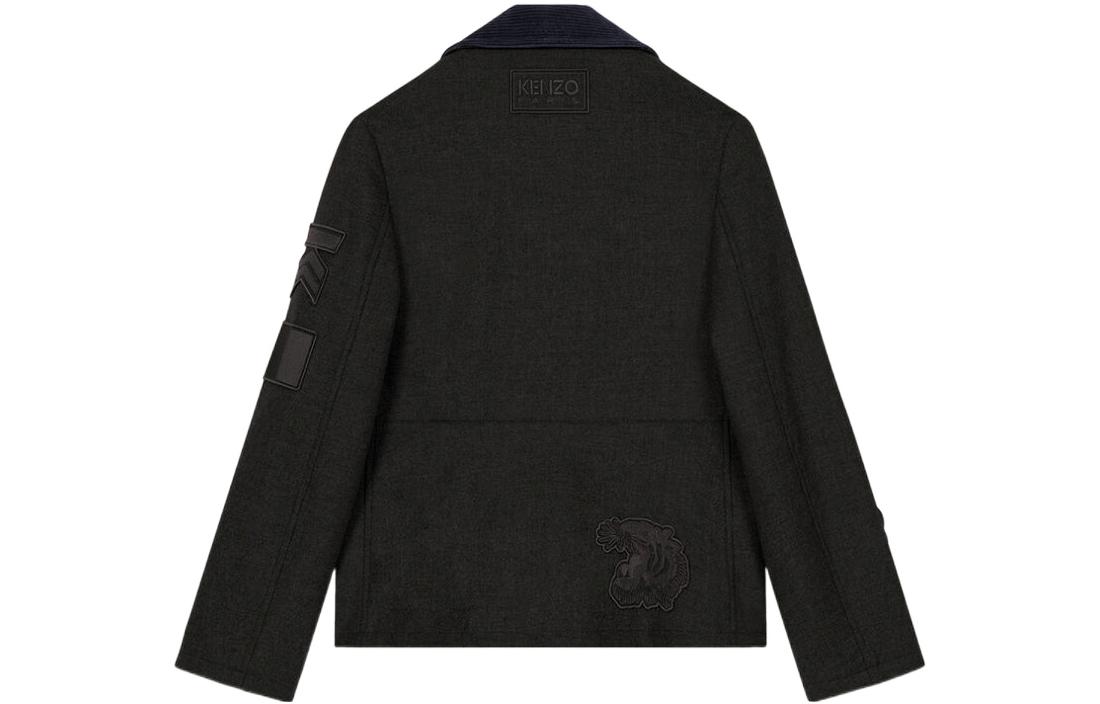 Lookbook KENZO x Nigo FW22 假日花卉設計黑色羊毛花紋西裝 針織套裝 男女適穿 FC62VE0289RJ-99J