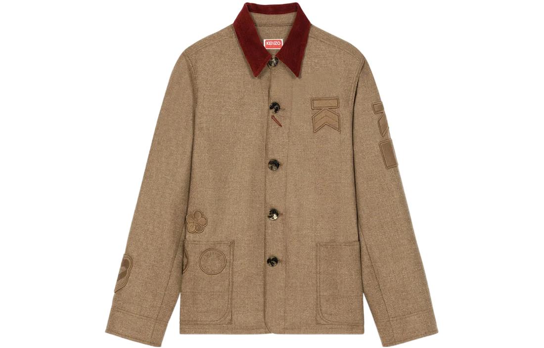KENZO Nigo FW22 Patchwork Badge Jacket Beige Unisex FC65VE1019RJ-11 圖 2