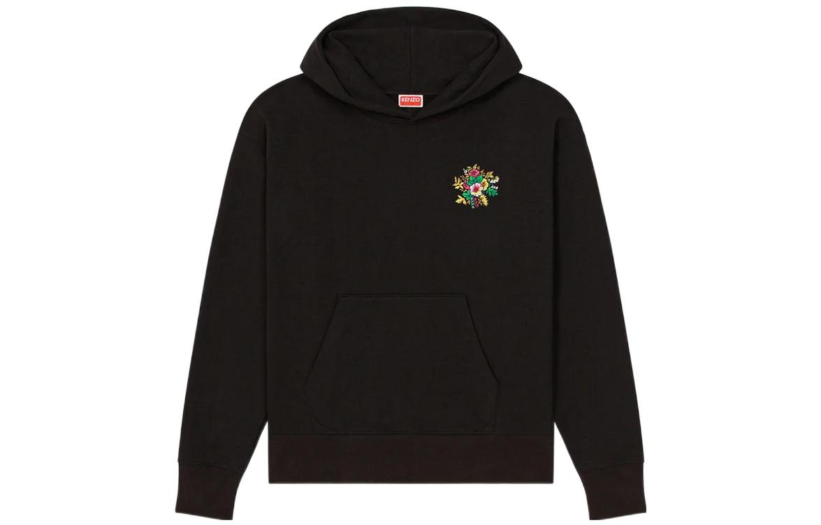 Buy KENZO x Nigo FW22 Pop Bouquet Floral Embroidered Hoodie Black Men’s Hoodie FC65SW462CMI-99J