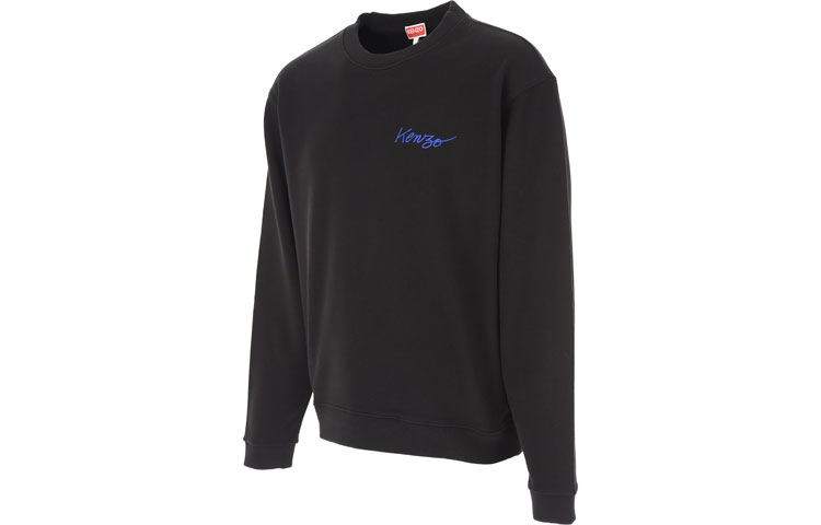 Shop ケンゾー x ニゴ FW22 ポピー フローラルプリント ブラックプルオーバースウェット FC65SW4254MF-99J