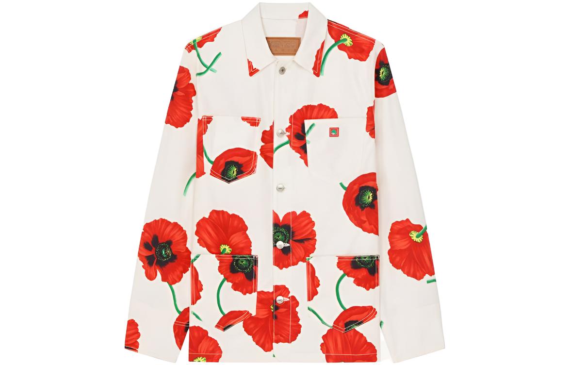 KENZO Nigo FW22 Poppy Series Floral Print Colorblock Jacket FC65DC5029T1-01