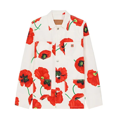 KENZO Nigo FW22 Poppy Series Floral Print Colorblock Jacket FC65DC5029T1-01