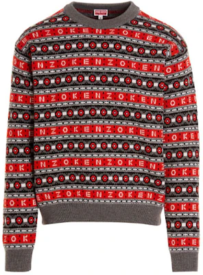 KENZO x Nigo FW22 Striped Logo Knit Sweater Red Wool Pullover. FC65PU3213CJ-21 Buy KENZO x Nigo FW22 Striped Logo Knit Sweater Red Wool Pullover. FC65PU3213CJ-21