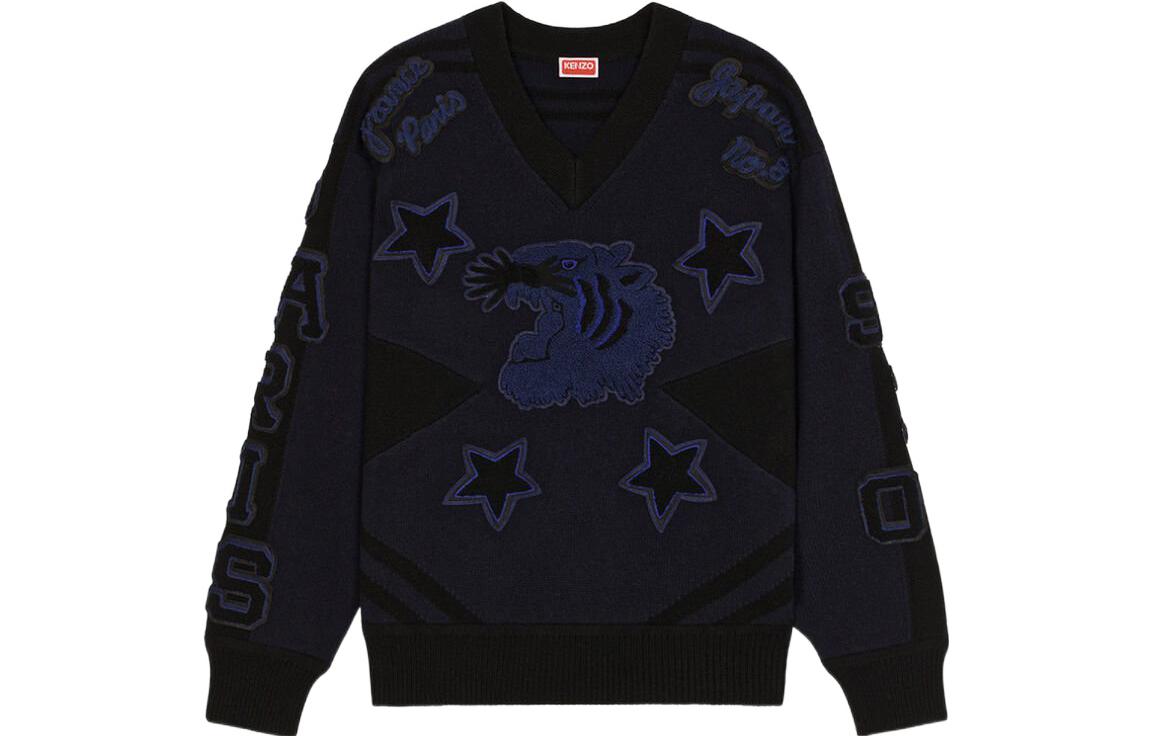Order KENZO x Nigo FW22 Tiger Logo Knit Pullover Sweater Unisex Black. FC65PU3293BB-99J