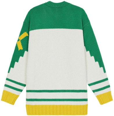 겐조 x 니고 FW22 유니버시티 컬러블록 크루넥 스웨터 유니섹스 그린 FC65PU3143BD-57 Lookbook 겐조 x 니고 FW22 유니버시티 컬러블록 크루넥 스웨터 유니섹스 그린 FC65PU3143BD-57