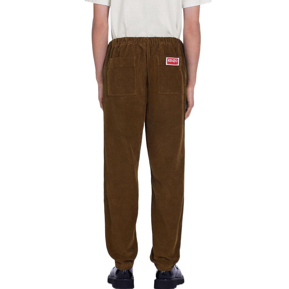 Sizing KENZO x Nigo FW22 Seluar Logo Universiti Potongan Santai Coklat Kasual FC65PA5009CV-89