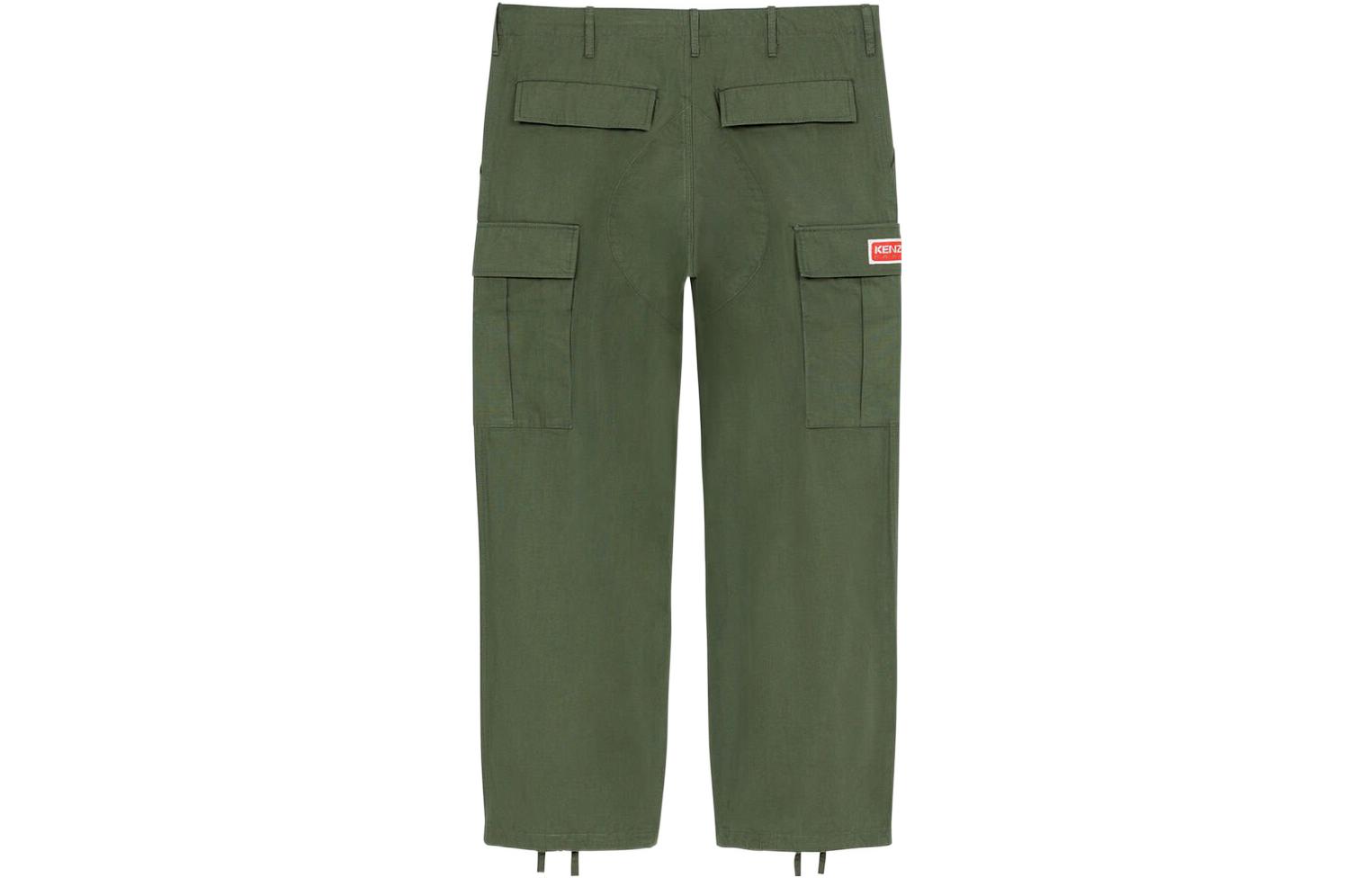 Lookbook KENZO x Nigo FW22 University Series  Olive Green Casual Pants. FC65PA2429DD-51