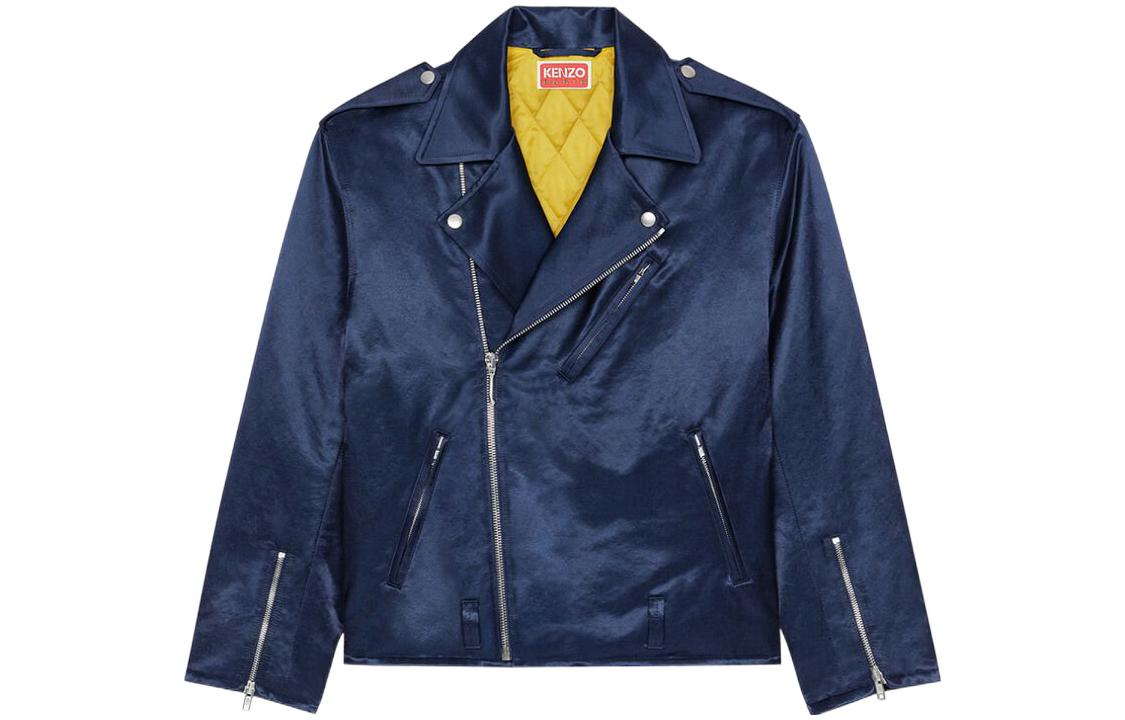 KENZO Nigo FW22 University Tiger Logo Midnight Blue Unisex Jacket FC65BL3019FF-77