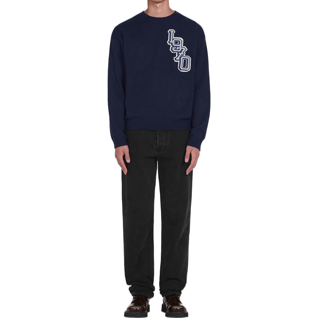 Shop KENZO x Nigo FW22 Sweater Navy Logo Tiger Universitas Unisex. FC65PU3163BC-77