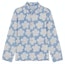 Order KENZO x Nigo HANA DOTS FW22 Floral Polka Dot Denim Jacket Light Blue for Men FC65DV1019GP-64