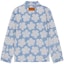 Lookbook KENZO x Nigo HANA DOTS FW22 Floral Polka Dot Denim Jacket Light Blue for Men FC65DV1019GP-64