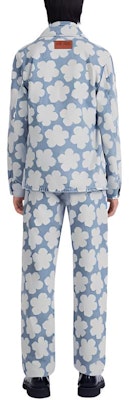 KENZO x Nigo HANA DOTS FW22 Floral Polka Dot Denim Jacket Light Blue for Men FC65DV1019GP-64 Purchase KENZO x Nigo HANA DOTS FW22 Floral Polka Dot Denim Jacket Light Blue for Men FC65DV1019GP-64