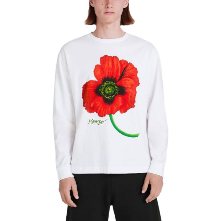 Kenzo Nigo Poppy Flower Print Crewneck Sweatshirt White FC65TS4174SY-01 圖 6