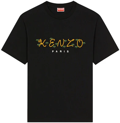 KENZO x Nigo SS22 Tiger Tail Capsule Logo Tee Hitam T-Shirt. FC55TS407CSL-99 Order KENZO x Nigo SS22 Tiger Tail Capsule Logo Tee Hitam T-Shirt. FC55TS407CSL-99