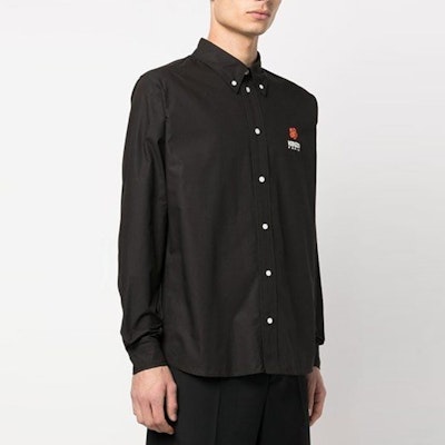 KENZO x Nigo SS23 Black Floral Embroidered Long Sleeve Shirt. FD55CH4109LH-99 Purchase KENZO x Nigo SS23 Black Floral Embroidered Long Sleeve Shirt. FD55CH4109LH-99