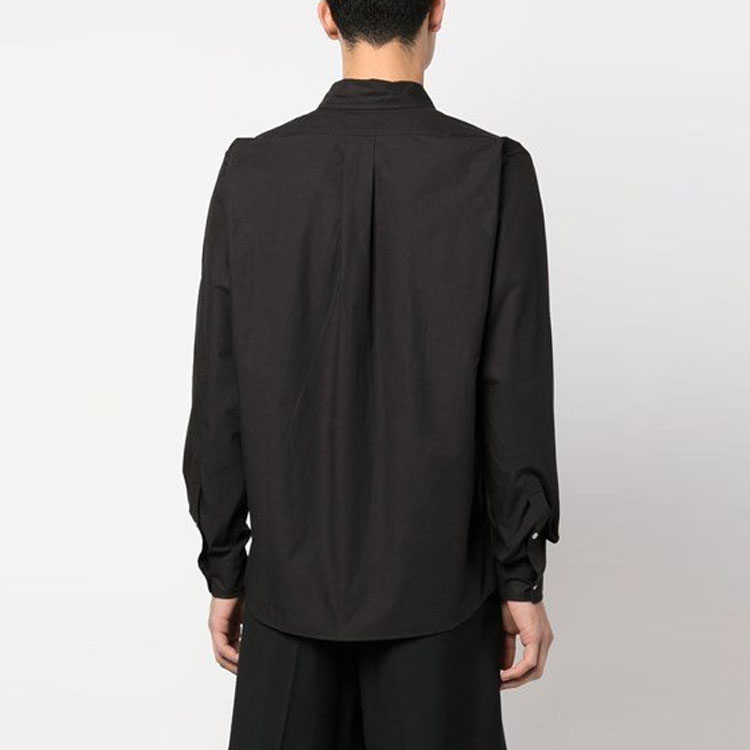 Details for ケンゾー x ニゴ SS23 ブラック フローラル刺繍 長袖シャツ FD55CH4109LH-99