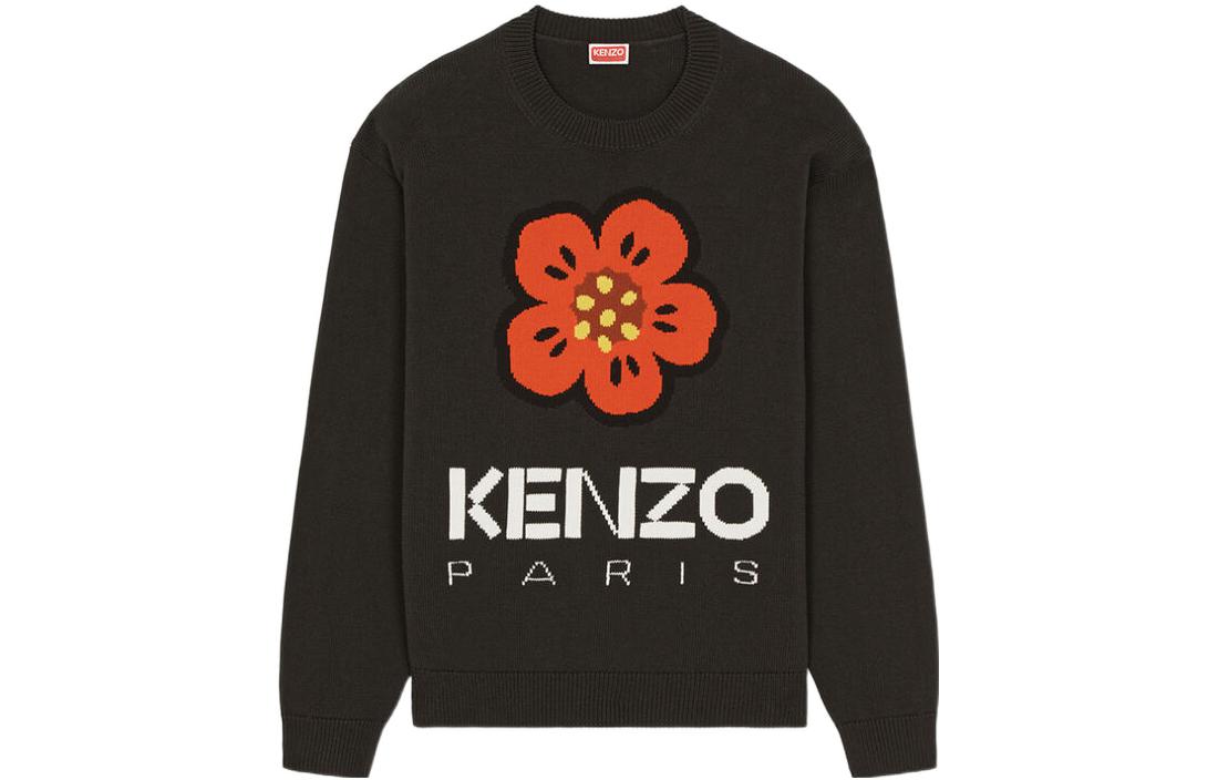 Order KENZO x Nigo 2023春夏款新年限定''木槿花''标志针织衫 黑色. FD55PU3803LC-99J