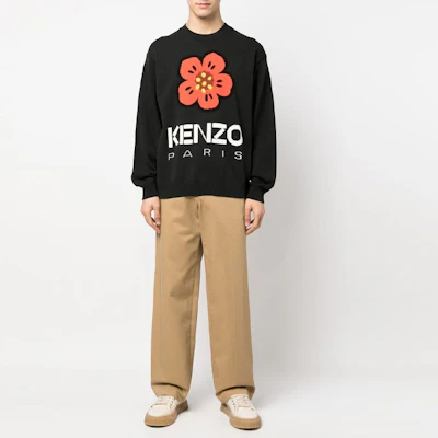 KENZO x Nigo 2023春夏款新年限定''木槿花''标志针织衫 黑色. FD55PU3803LC-99J Shop KENZO x Nigo 2023春夏款新年限定''木槿花''标志针织衫 黑色. FD55PU3803LC-99J