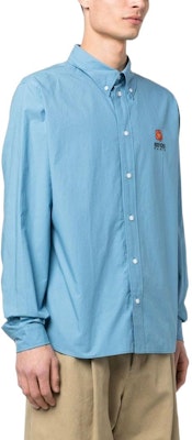 KENZO x Nigo SS23 蓝色花卉刺绣长袖衬衫 FD55CH4109LH-69 Purchase KENZO x Nigo SS23 蓝色花卉刺绣长袖衬衫 FD55CH4109LH-69