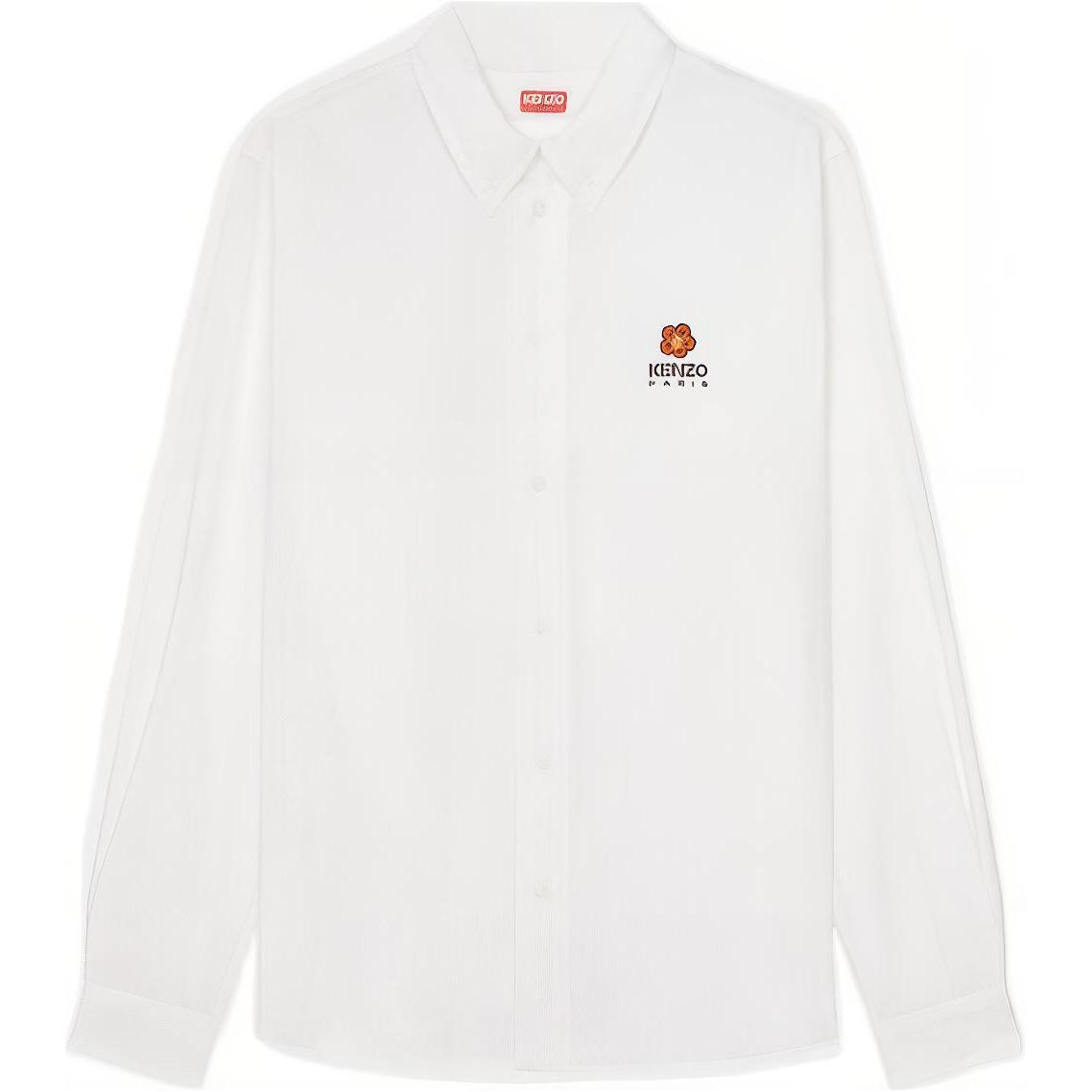KENZO x Nigo SS23 Floral Embroidery White Long Sleeve Shirt  Limited Edition FD55CH4109LH-01