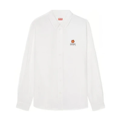 KENZO Nigo SS23 Floral Embroidery White Long Sleeve Shirt Limited Edition FD55CH4109LH-01