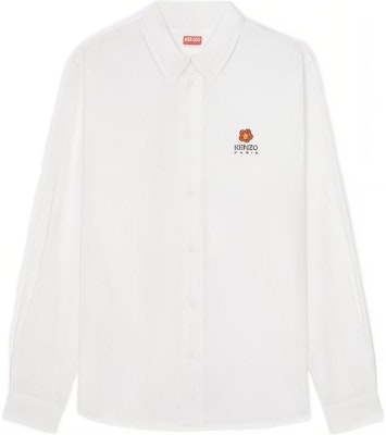 KENZO x Nigo SS23 Floral Embroidery White Long Sleeve Shirt Limited Edition FD55CH4109LH-01 Order KENZO x Nigo SS23 Floral Embroidery White Long Sleeve Shirt Limited Edition FD55CH4109LH-01